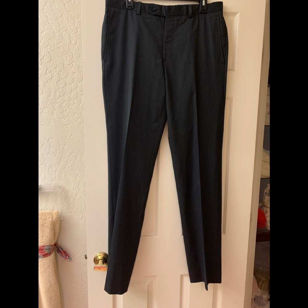 Saks Fifth Avenue Charcoal Gray Dress Slac…